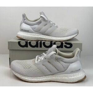 Adidas Ultraboost 1.0 W Running Shoes Women's Size 8 White/Brown ID9689
